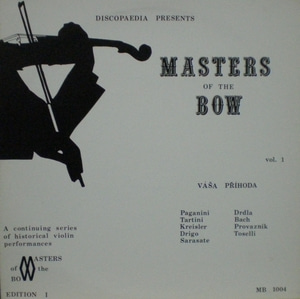 Vasa Prihoda - Masters of The Bow 중고 수입 오리지널 아날로그 LP