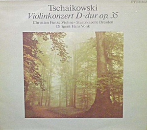 Tchaikovsky-Vioiln Concerto - Christian Funke 중고 수입 오리지널 아날로그 LP