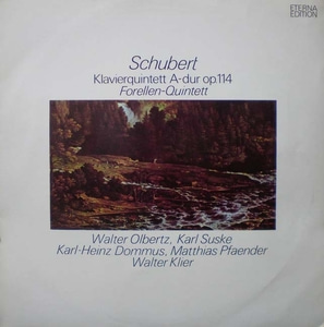 Schubert-Piano Quintet Trout - Suske/Olbertz 외 중고 수입 오리지널 아날로그 LP