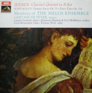 Weber/Schumann-Clarinet Quintet/Fantasy Pieces 외- Peyer 중고 수입 오리지널 아날로그 LP