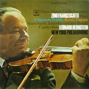 Three French Violin Favorites - Zino Francescatti 중고 수입 오리지널 아날로그 LP