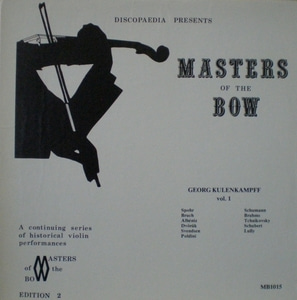 Georg Kulenkampff - Masters of The Bow 중고 수입 오리지널 아날로그 LP