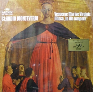 Monteverdi-Vesperae Mariae Virginis 외-Schneidt(3LP Box/Original 1st German issue 미개봉) 중고 수입 오리지널 아날로그 LP