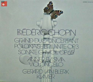 Chopin - Cello Sonata/Polonaise Brillante/Grand Duo Concertant - Anner Bylsma 중고 수입 오리지널 아날로그 LP
