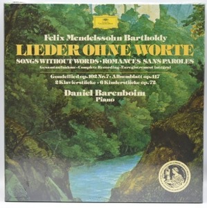 Mendelssohn - Lieder ohne Worte - Daniel Barenboim 2LP 오리지널 미개봉