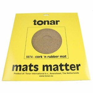 Tonar 코르크+고무 혼성 턴테이블 매트 3mm (Cork&amp;Rubber Turntable Mat 3mm)