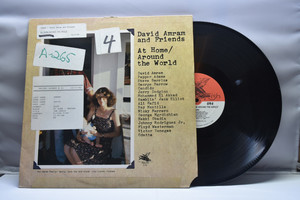 David Amram and friends[데이비드 앰램] - At home / Around the world ㅡ 중고 수입 오리지널 아날로그 LP