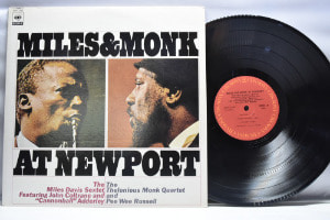 The Miles Davis Sextet &amp; The Thelonious Quartet ‎[마일스 데이비스, 델로니어스 몽크] - Miles &amp; Monk At Newport - 중고 수입 오리지널 아날로그 LP