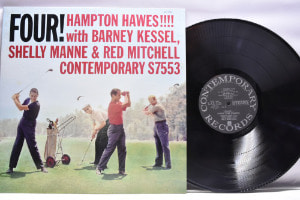 Hampton Hawes !!!! With Barney Kassel, Shelly Manne &amp; Red Mitchell [햄프턴 호스, 바니 케셀, 셸리 맨, 레드 미첼] ‎- Four! - 중고 수입 오리지널 아날로그 LP