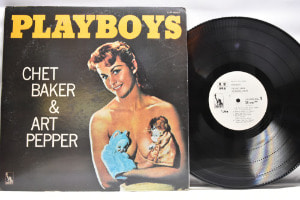 Chet Baker &amp; Art Pepper [쳇 베이커, 아트 페퍼] ‎- Playboys (PROMO) - 중고 수입 오리지널 아날로그 LP