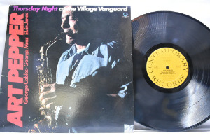 Art Pepper [아트 페퍼] ‎- Thurs Night At The Village Vanguard - 중고 수입 오리지널 아날로그 LP